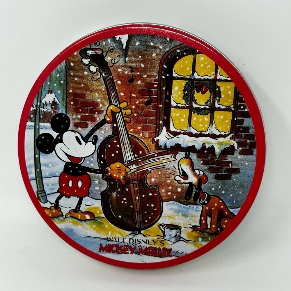 Vintage 90’s Disney Container Tin Mickey Mouse and Pluto